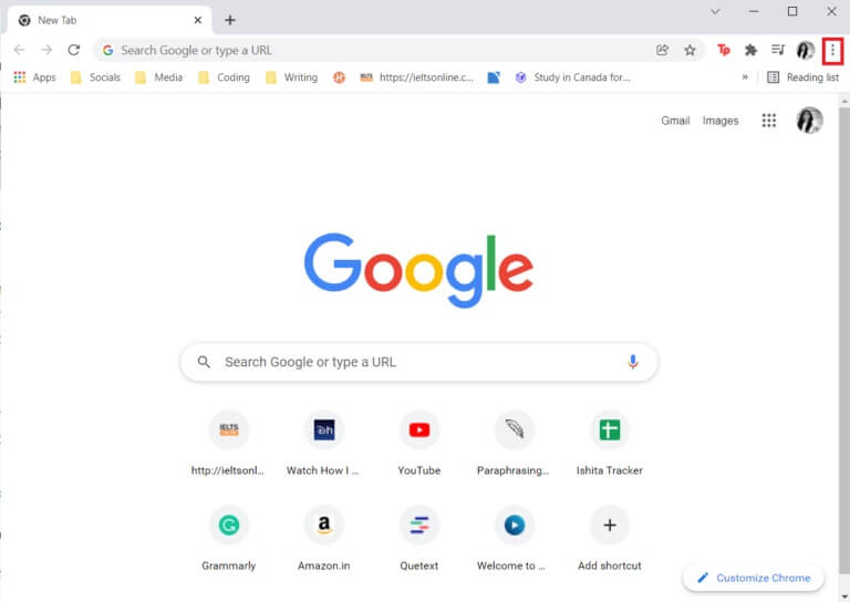 click-on-the-three-dot-icon-on-the-top-right-corne-768x544-1 إصلاح عدم عمل Twitch على Chrome