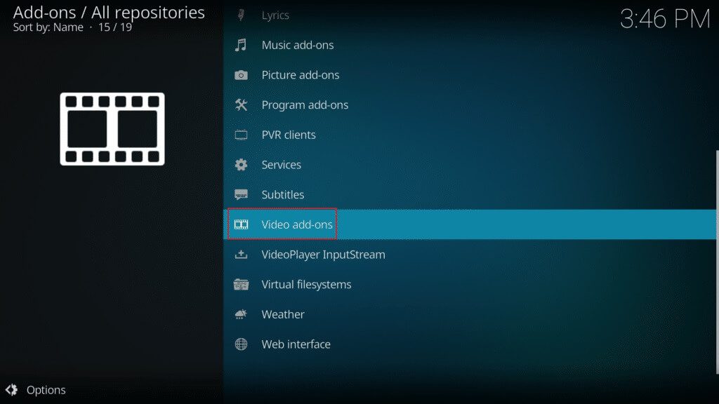 click-on-video-add-ons-in-kodi-app-1024x576-2 إصلاح فشل تحديث Kodi