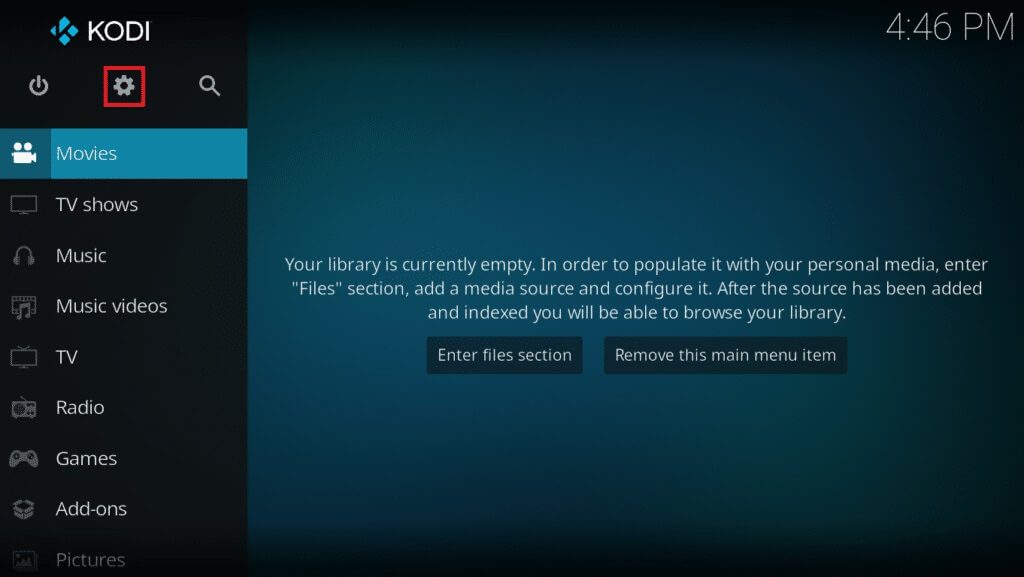 click-the-gear-icon-1024x577-1 إصلاح فشل تحديث Kodi