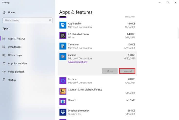 click-uninstall-735x494-1 إصلاح خطأ لا توجد كاميرا متصلة 0xa00f4244