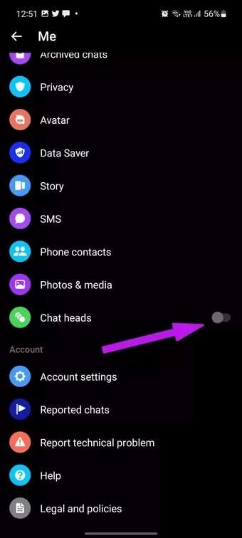 disable-messenger-chat-heads-fix-messenger-lag-on-android_7c4a12eb7455b3a1ce1ef1cadcf29289-340x756 أفضل 8 طرق لإصلاح تأخر Facebook Messenger على Android