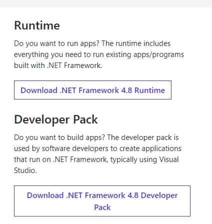 do-not-click-on-download-net-framework-4-8-develo إصلاح خطأ تطبيق معرف الحدث 1000 في نظام التشغيل Windows 10