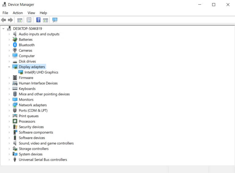 double-click-display-adapters-to-expand-it-768x564-3 إصلاح خطأ تطبيق معرف الحدث 1000 في نظام التشغيل Windows 10
