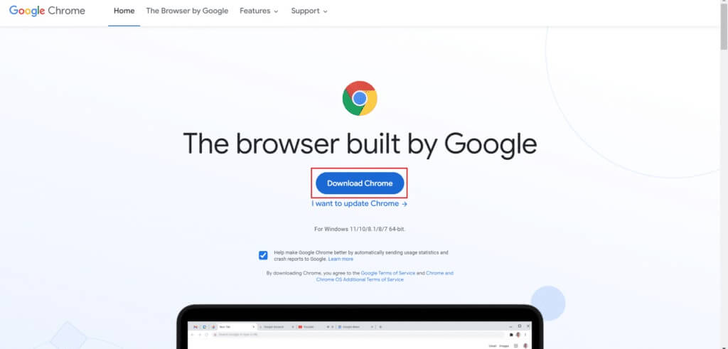 download-Google-Chrome-from-official-website-1024x491-5 إصلاح ERR_EMPTY_RESPONSE في Google Chrome