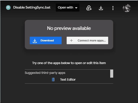 download-disablesettingsync-file إصلاح عملية المضيف لإعداد المزامنة