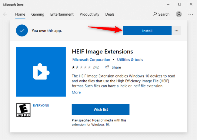 download-heif-from-store كيفية فتح ملفات HEIC على Windows (أو تحويلها إلى JPEG)