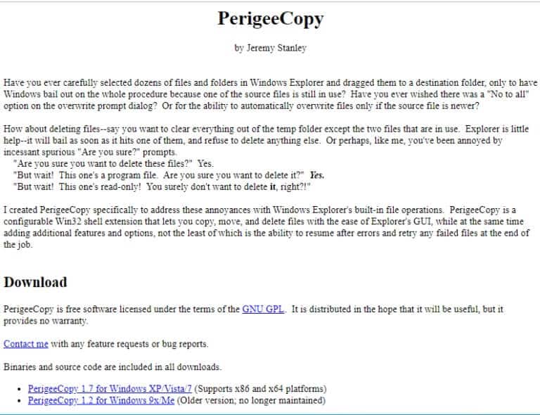 download-page-for-perigeecopy-768x590-1 أفضل 28 برنامج لنسخ الملفات لنظام التشغيل Windows
