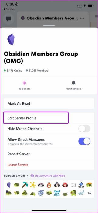 edit-server-profile-on-phone-change-nickname-in-discord-server_935adec67b324b146ff212ec4c69054f أفضل 5 طرق لتغيير اللقب على Discord