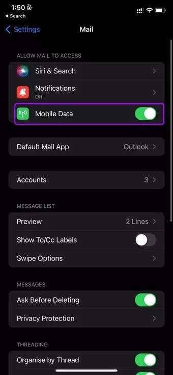 enable-mobile-data-fix-mail-not-sending-emails-on-iPhone_7c4a12eb7455b3a1ce1ef1cadcf29289-340x736 أفضل 9 طرق لإصلاح عدم إرسال رسائل بريد إلكتروني على iPhone