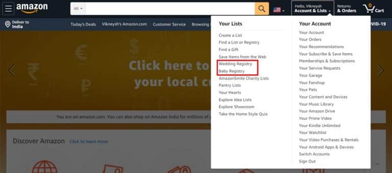 find-the-option-labeled-as-Wedding-Registry-or-Baby-Registry.-768x339-1 كيفية البحث عن قائمة أمنيات Amazon لشخص ما