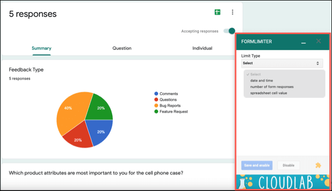 formLimiterWindow-GoogleFormsClose كيفية إغلاق Google Form