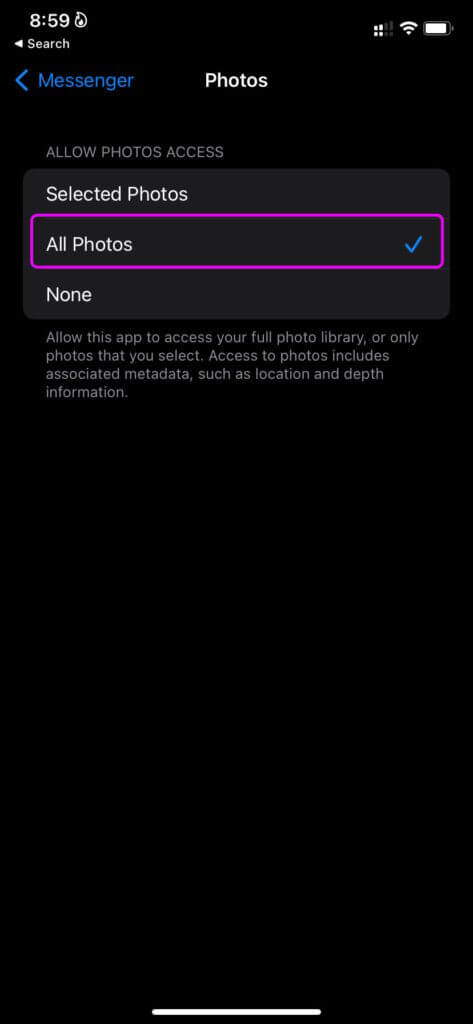 give-access-to-all-photos-fix-messenger-not-sending-pictures-473x1024-1 أفضل 9 طرق لإصلاح عدم إرسال Facebook Messenger للصور