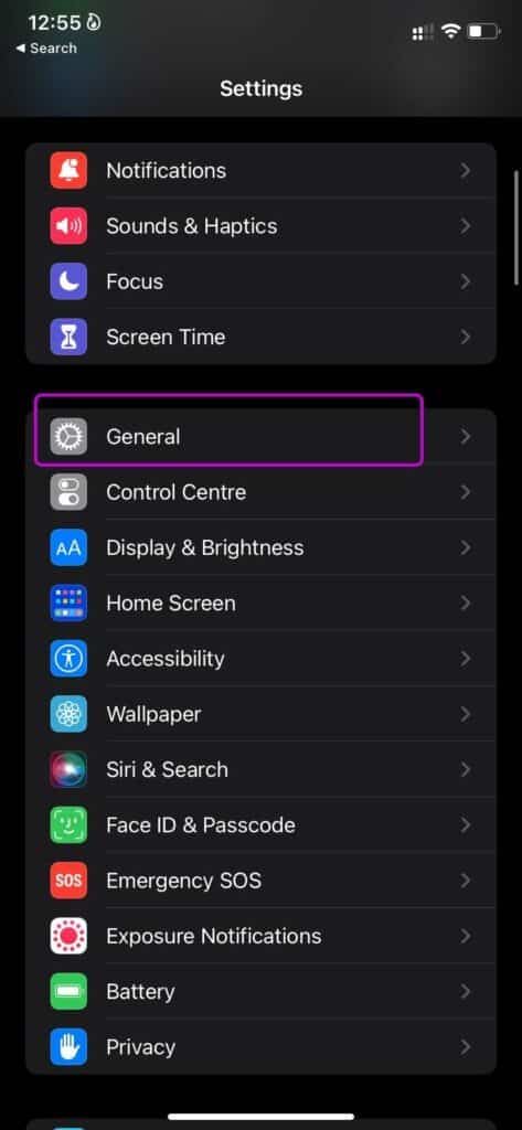 go-to-general-menu-fix-apps-not-updating-on-iPhone-473x1024-1 أفضل 8 طرق لإصلاح عدم تحديث التطبيقات على iPhone