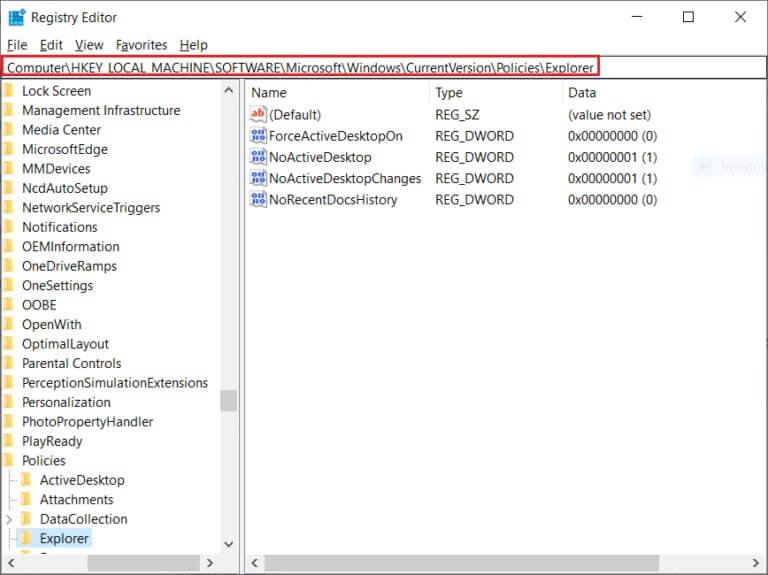 go-to-the-Explorer-key-folder-in-Registry-Editor-768x575-1 كيفية إصلاح تعطيل مفتاح Windows