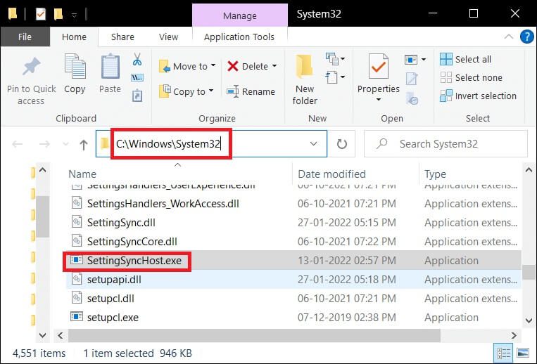heck-for-the-file-location-in-the-file-explorer-wi إصلاح عملية المضيف لإعداد المزامنة
