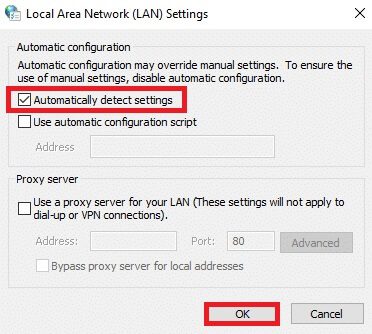 here-check-the-box-automatically-detect-settings إصلاح فشل تحديث Warframe