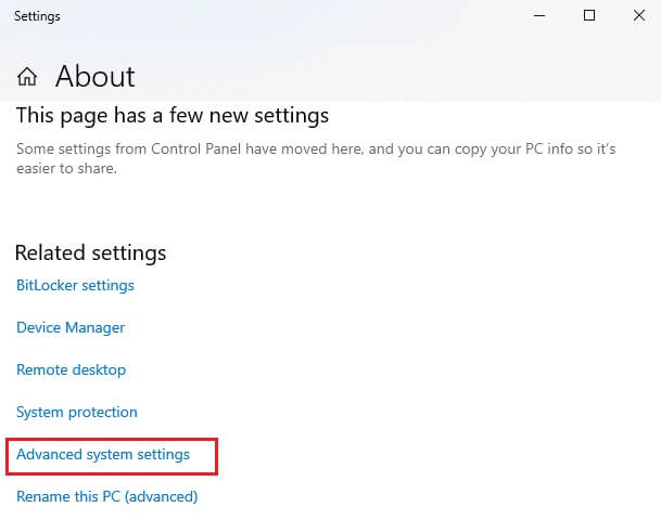 here-scroll-down-the-screen-and-click-on-advanced إصلاح خطأ تحديث 0x80070103 على Windows 10