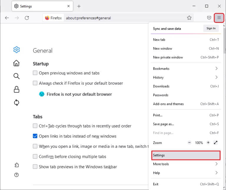 here-select-the-settings-option-768x647-1 إصلاح عفوًا حدث خطأ ما على YouTube