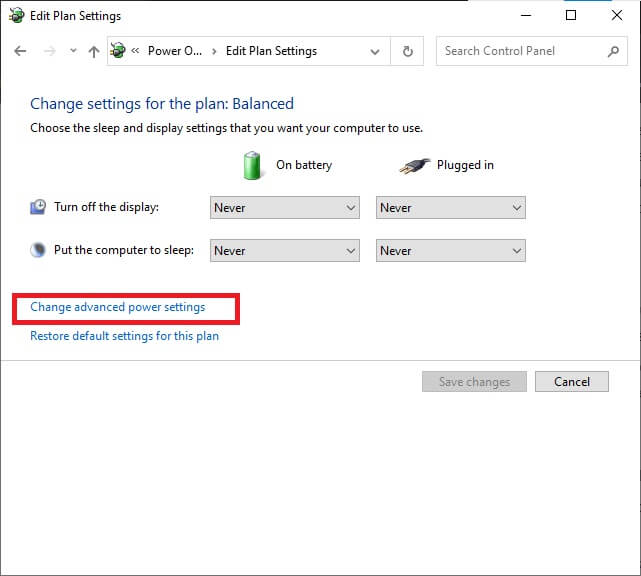 in-the-edit-plan-settings-window-click-on-change إصلاح الإستخدام العالي للقرص Ntoskrnl.exe