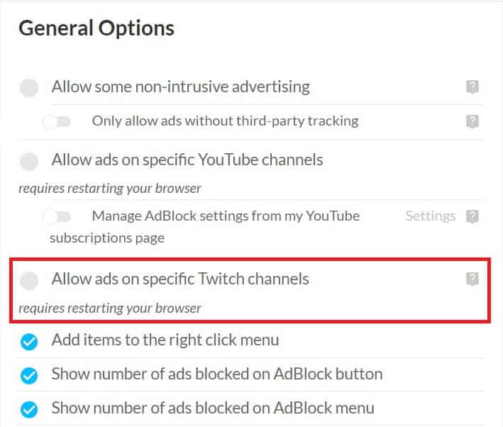 إصلاح عدم عمل AdBlock على Twitch - %categories