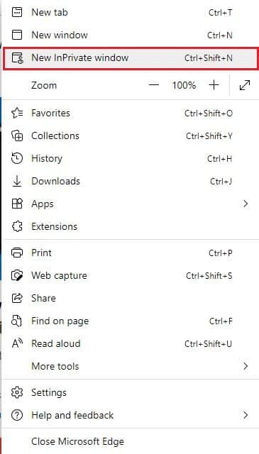 new-inprivate-window-1 إصلاح مشكلة أمان INET E في Microsoft Edge