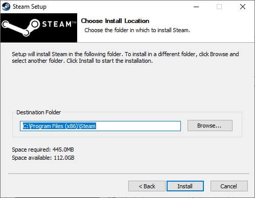 now-choose-the-destination-folder-by-using-the-br-5-1 إصلاح Steam بطيء في Windows 10
