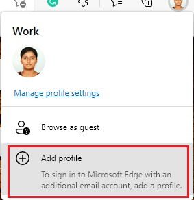 now-click-on-add-profile-option إصلاح STATUS ACCESS VIOLATION في Chrome