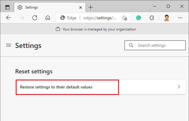 now-click-on-restore-settings-to-their-default-va-2 إصلاح مشكلة أمان INET E في Microsoft Edge