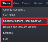 now-click-on-steam-followed-by-check-for-steam-cl إصلاح Steam بطيء في Windows 10