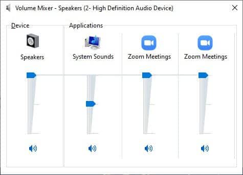 now-make-sure-the-audio-levels-are-set-to-max-for إصلاح عدم عمل صوت Zoom في Windows 10