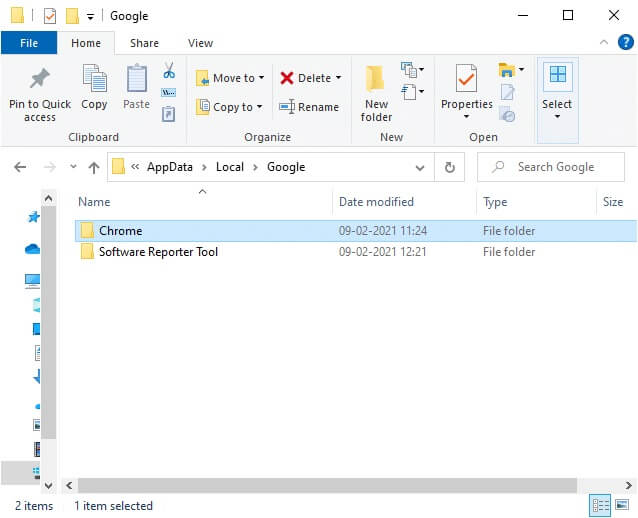 now-open-the-chrome-folder 14 طريقة لإصلاح خطأ ملف تعريف Chrome