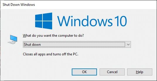 now-press-alt-and-f4-keys-simultaneously-2 إصلاح خطأ المعالج غير صالح في نظام التشغيل Windows 10