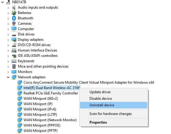 إصلاح خطأ الشاشة الزرقاء Netwtw04.sys في Windows 10 - %categories