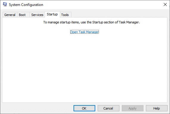 now-switch-to-the-startup-tab-and-click-the-link-2-1 إصلاح ERR_EMPTY_RESPONSE على Windows 10