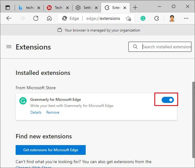 now-toggle-off-the-extension-1-1 إصلاح STATUS ACCESS VIOLATION في Chrome