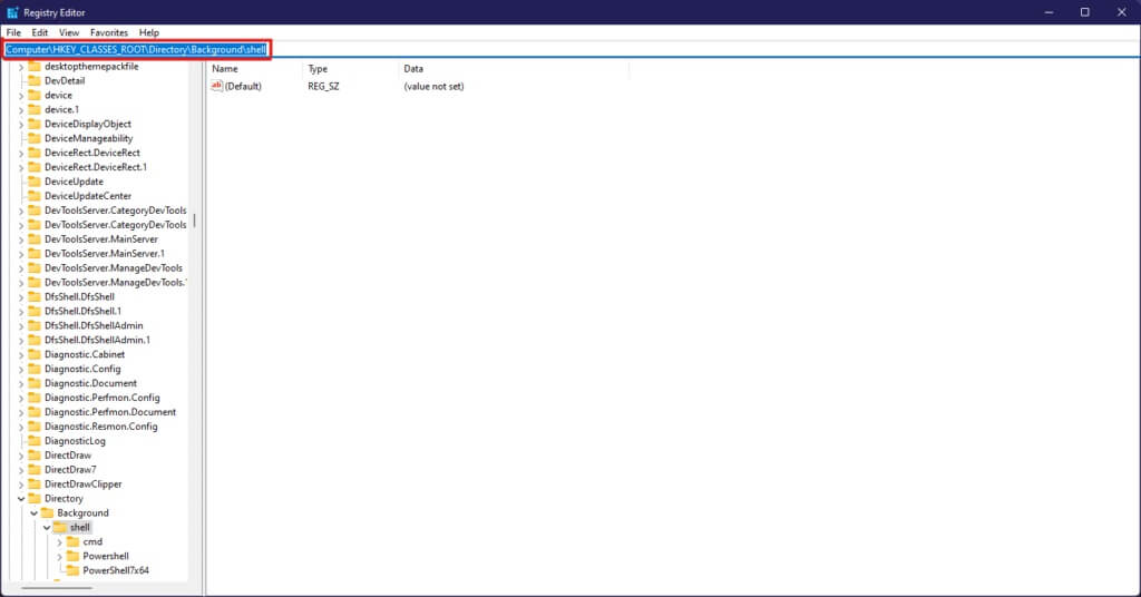 on-the-address-bar-of-the-registry-editor-window-1024x536-1 كيفية إنشاء اختصارات سطح المكتب على Windows 11