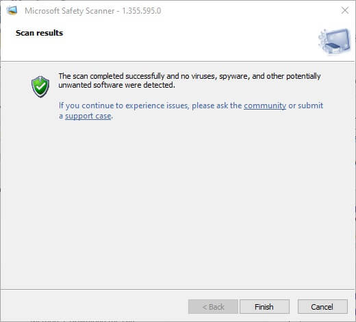 once-the-scanning-process-is-complete-the-tool-wi إصلاح خطأ تطبيق معرف الحدث 1000 في نظام التشغيل Windows 10