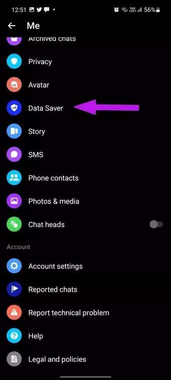 open-data-saver-fix-messenger-lag-on-android_7c4a12eb7455b3a1ce1ef1cadcf29289-340x756 أفضل 8 طرق لإصلاح تأخر Facebook Messenger على Android