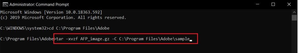 open-gz-file-from-cmd-or-command-prompt-1024x184-1 كيفية فتح ملف GZ في Windows 10