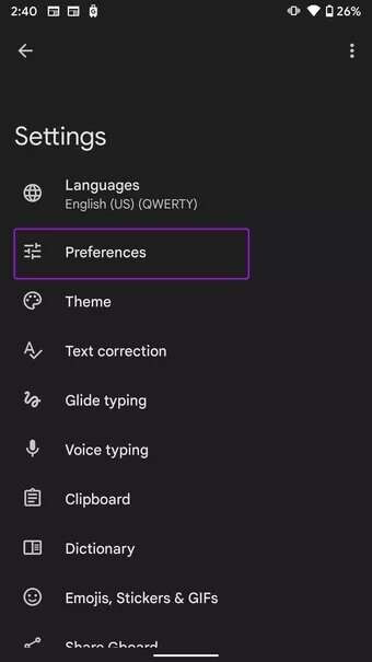open-keyboard-preferences-Fix-typing-lag-on-android-keyboard_7c4a12eb7455b3a1ce1ef1cadcf29289-340x605 أفضل 9 طرق لإصلاح تأخر كتابة لوحة المفاتيح على Android