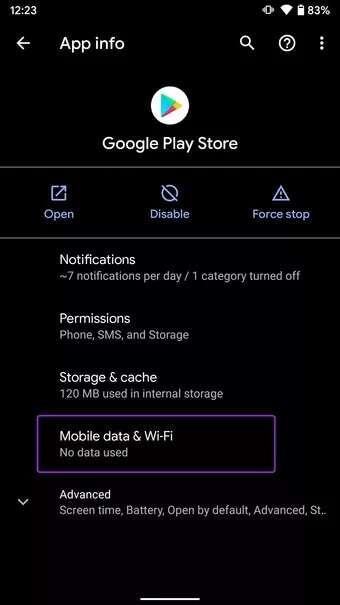 open-mobile-data-and-Wi-Fi-menu-apps-not-updating-on-android_7c4a12eb7455b3a1ce1ef1cadcf29289-340x605 أفضل 10 طرق لإصلاح التطبيقات التي لا يتم تحديثها على Android