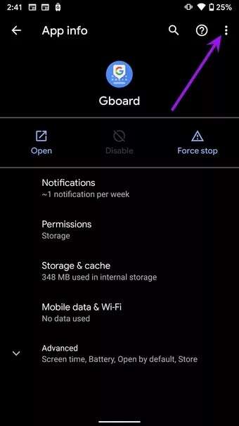 open-more-menu-Fix-typing-lag-on-android-keyboard_7c4a12eb7455b3a1ce1ef1cadcf29289-340x605 أفضل 9 طرق لإصلاح تأخر كتابة لوحة المفاتيح على Android