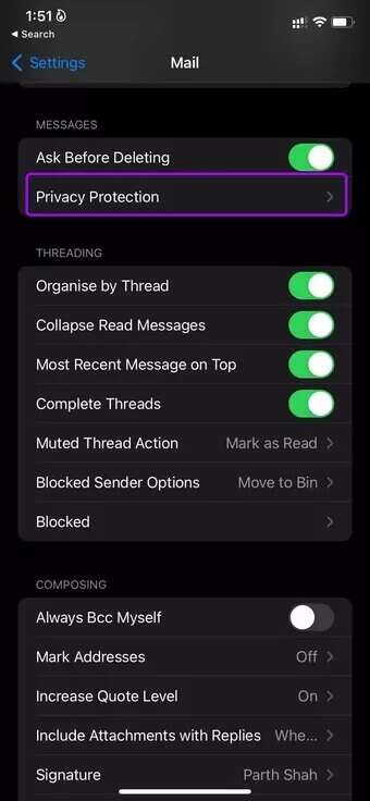 open-privacy-protection-fix-mail-not-sending-emails-on-iPhone_7c4a12eb7455b3a1ce1ef1cadcf29289-340x736 أفضل 9 طرق لإصلاح عدم إرسال رسائل بريد إلكتروني على iPhone