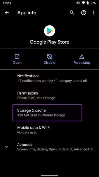 open-storage-and-cache-menu-apps-not-updating-on-android_7c4a12eb7455b3a1ce1ef1cadcf29289-340x605 أفضل 10 طرق لإصلاح التطبيقات التي لا يتم تحديثها على Android