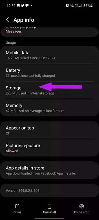 open-storage-fix-messenger-lag-on-android_7c4a12eb7455b3a1ce1ef1cadcf29289-340x756 أفضل 8 طرق لإصلاح تأخر Facebook Messenger على Android