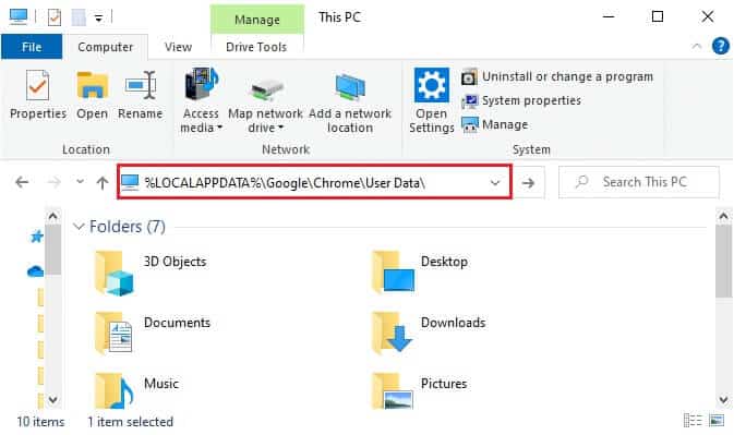 open-the-file-explorer-and-navigate-to-the-path-st 14 طريقة لإصلاح خطأ ملف تعريف Chrome