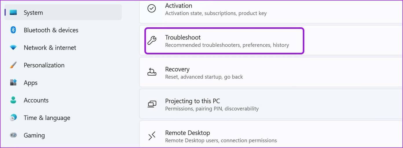 open-troubleshoot-menu-fix-bluetooth-missing-from-device-manager-in-windows-11_4d470f76dc99e18ad75087b1b8410ea9-1 أفضل 8 طرق لإصلاح فقدان Bluetooth من إدارة الأجهزة في Windows 11
