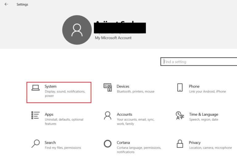 open-windows-settings-and-click-on-system-768x532-1 إصلاح عدم اتصال جهاز الكمبيوتر الذي يعمل بنظام Windows بالتلفزيون