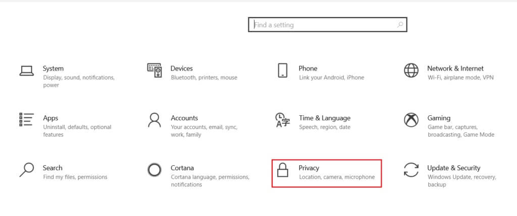 press-windows-and-i-keys-together-then-select-privacy-settings-1024x429-1 إصلاح عدم اكتشاف Discord للميكروفون