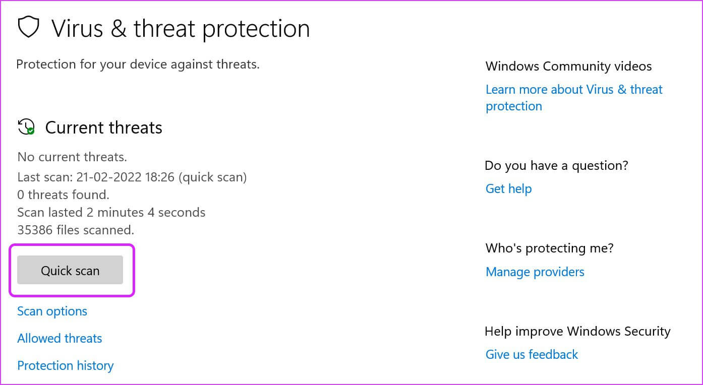 quick-scan-Fix-Windows-11-Not-Recognizing-USB-Devices أفضل 8 طرق لإصلاح عدم تعرف Windows 11 على أجهزة USB